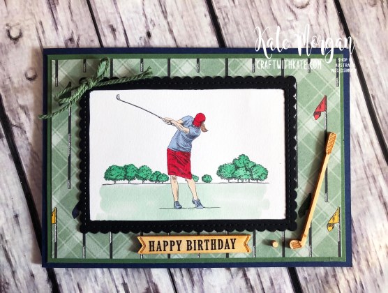 Feminine Golf card 3 using Stampin Up Country Club Suite by Kate Morgan Australia 2020