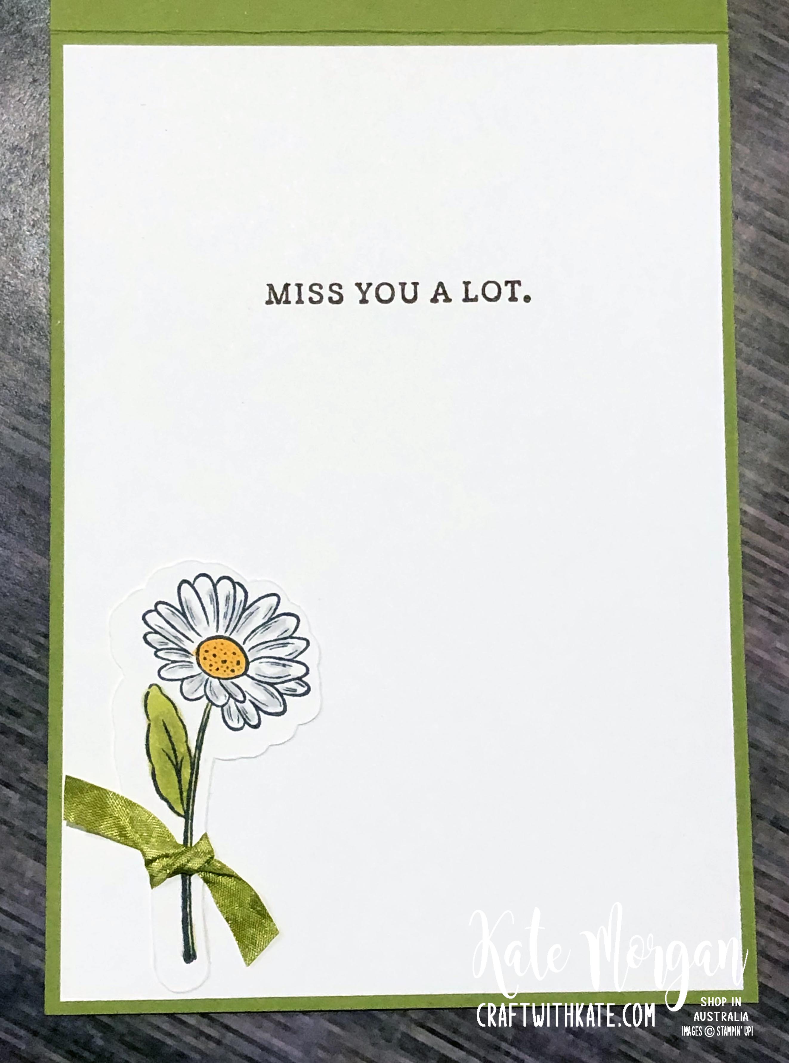 Ornate Garden card by Kate Morgan, Stampin Up Australia 2020 inside