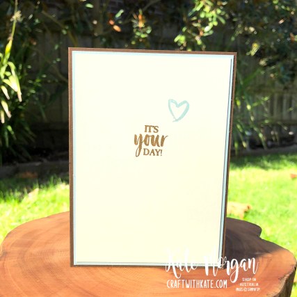 A Good Man masculine card by Kate Morgan, Stampin Up Australia 2020 inside