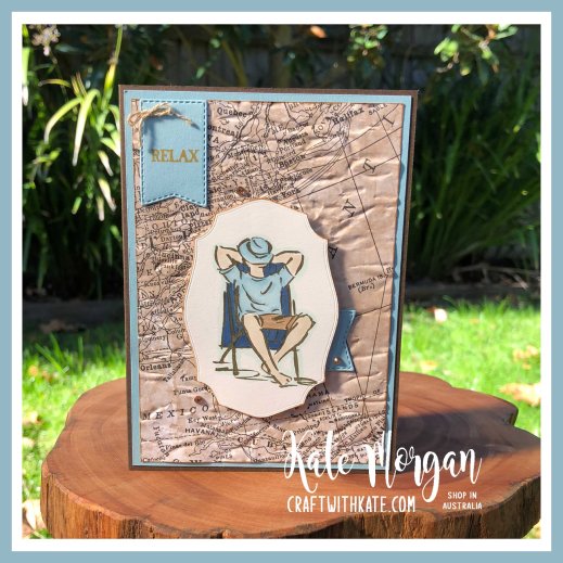 A Good Man masculine card by Kate Morgan, Stampin Up Australia 2020