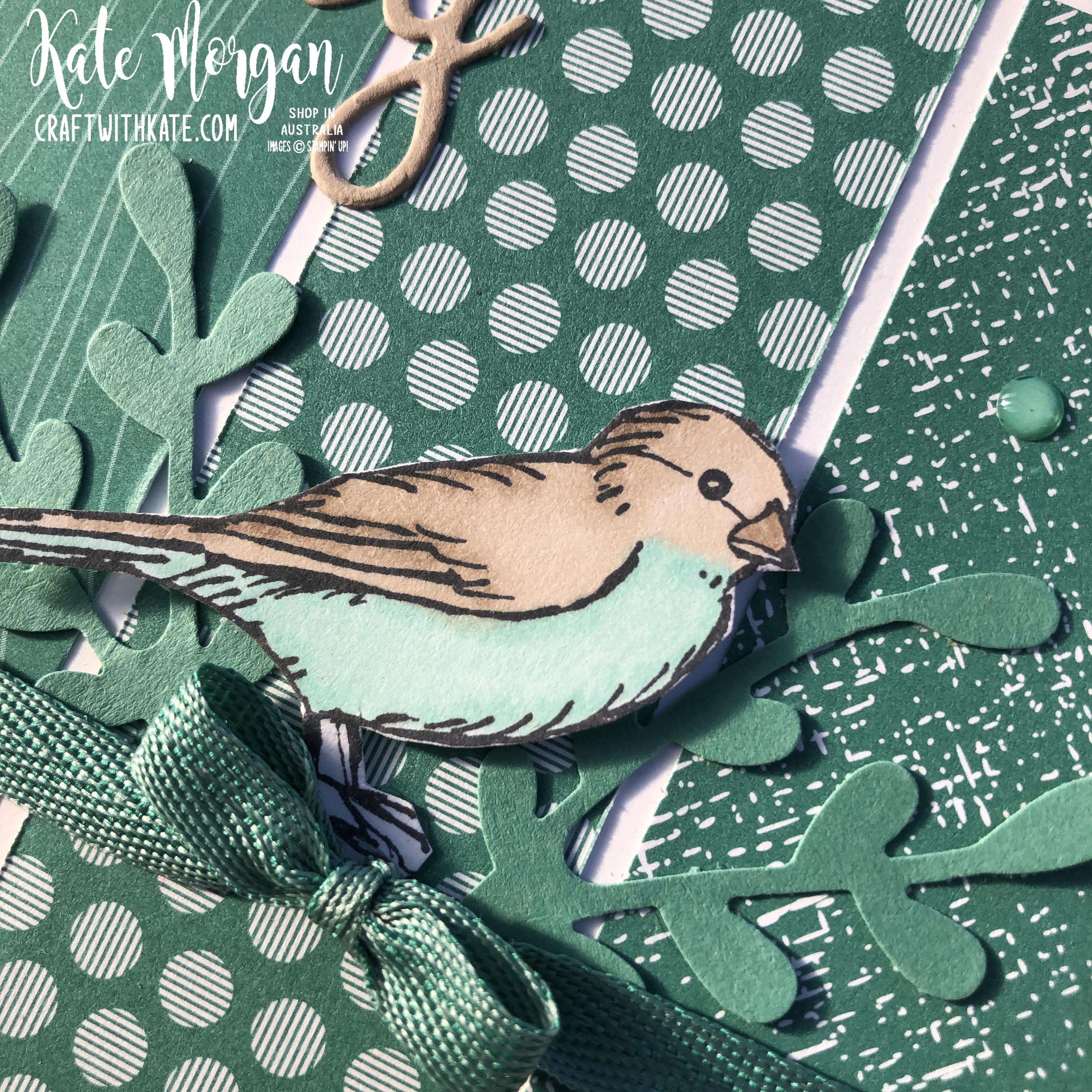 Free as a Bird & Just Jade Stampin Up by Kate Morgan Australia 2020 s