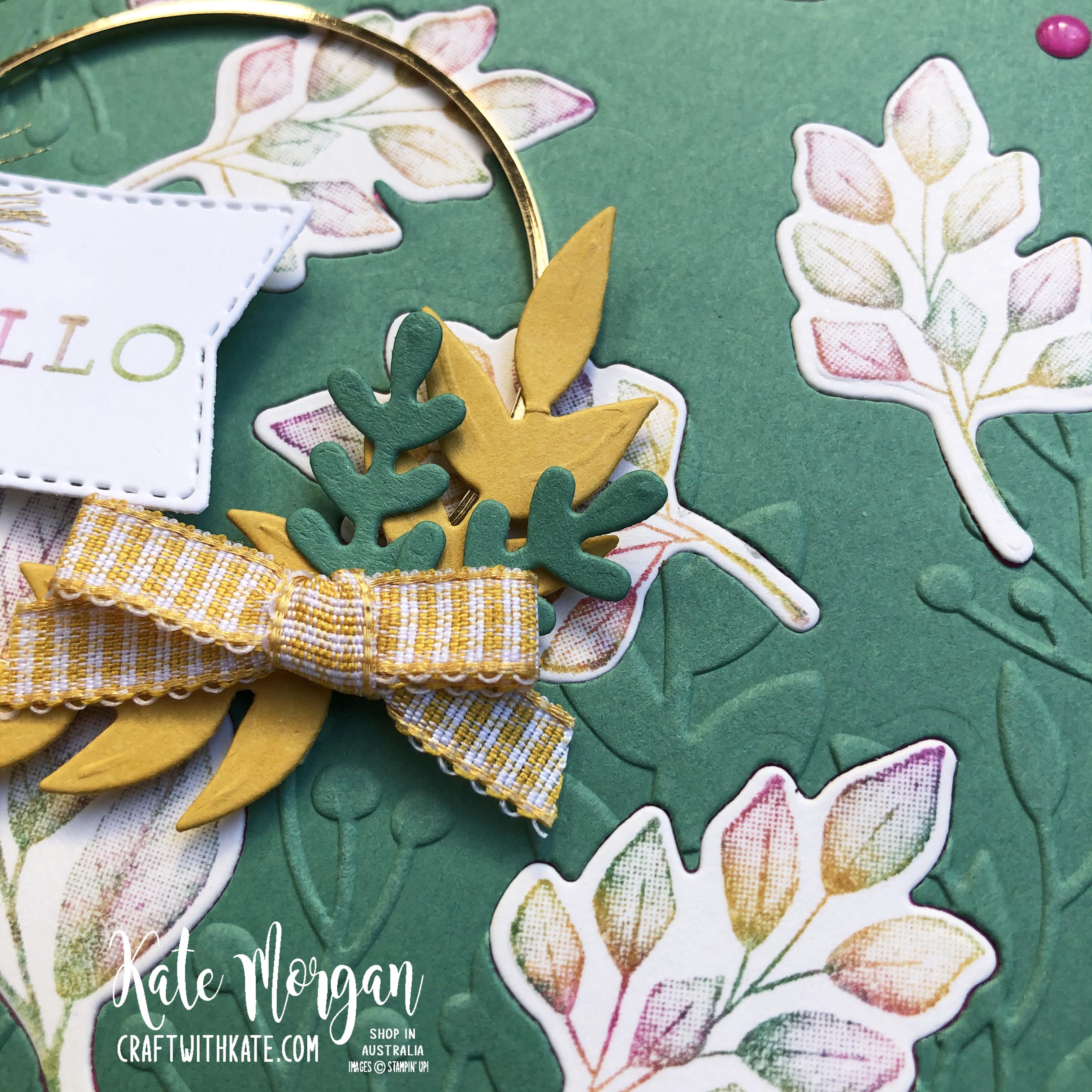 Baby wipe technique with Forever Fern bundle by Kate Morgan, Stampin Up Australia 2020 3.