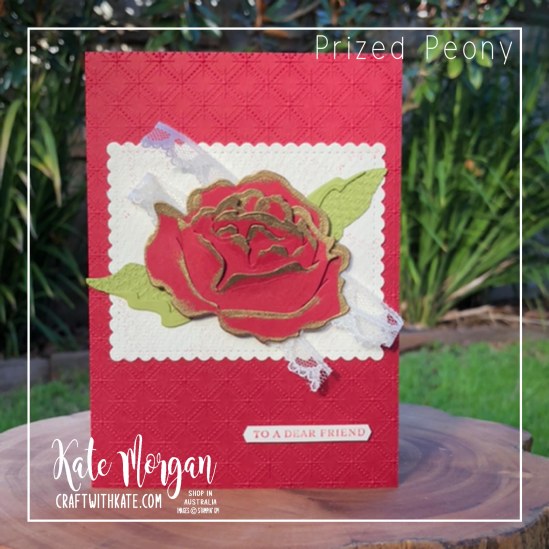 CCS Cherry Cobbler, Prized Peony Bundle Stampin Up by Kate Morgan, Australia 2020