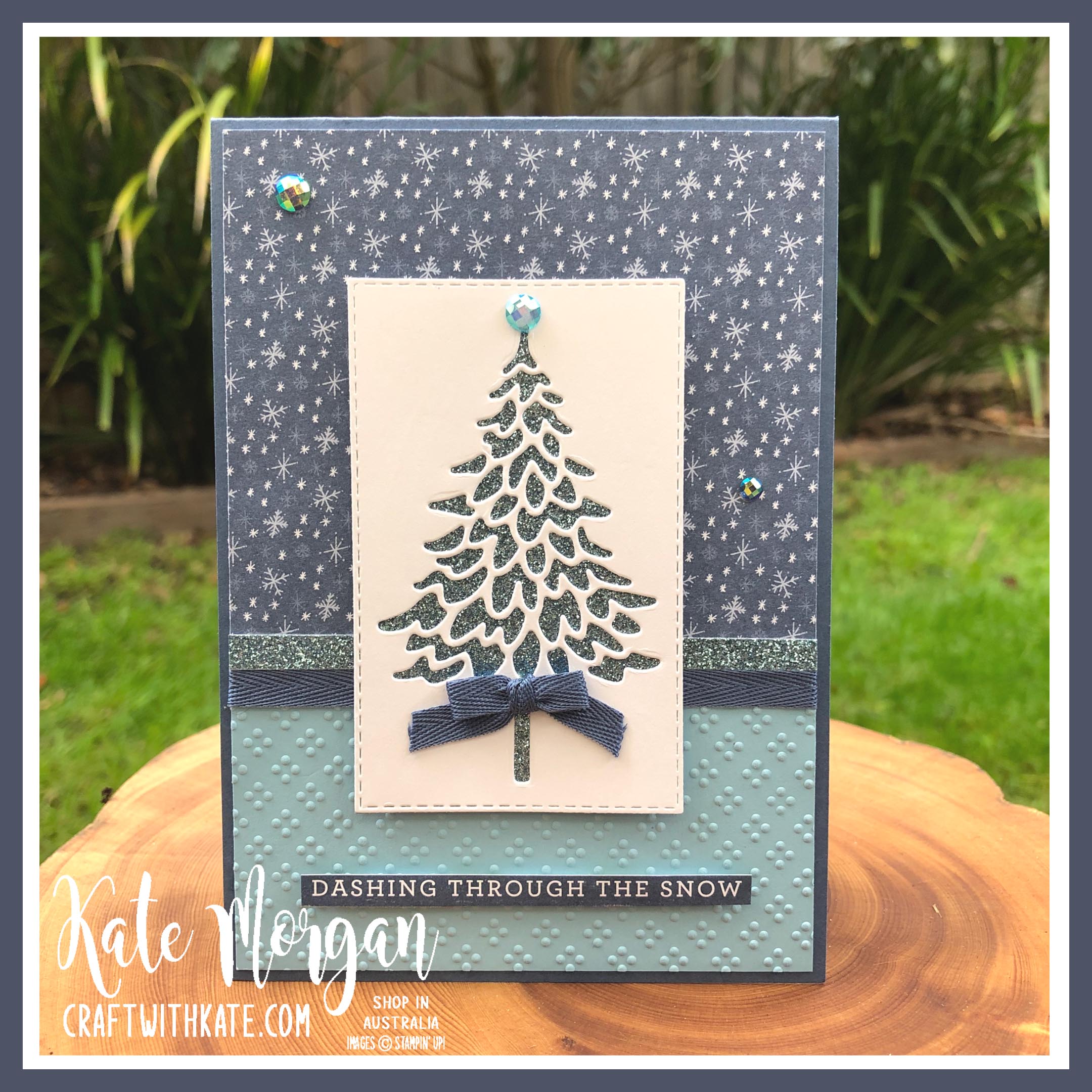 In the Pines & Trimming the Town DSP Stampin Up by Kate Morgan Australia 2020.
