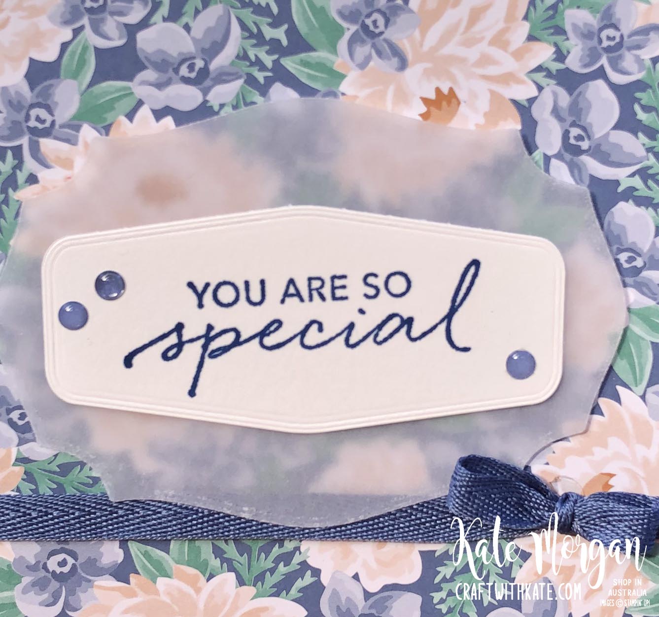 Misty Moonlight & Flowers for Every Season DSP by Kate Morgan, Stampin Up Australia 2020 closeup