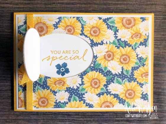 Peek a Boo Window 14th birthday card using Stampin Up Prized Peony by Kate Morgan, Australia 2020.