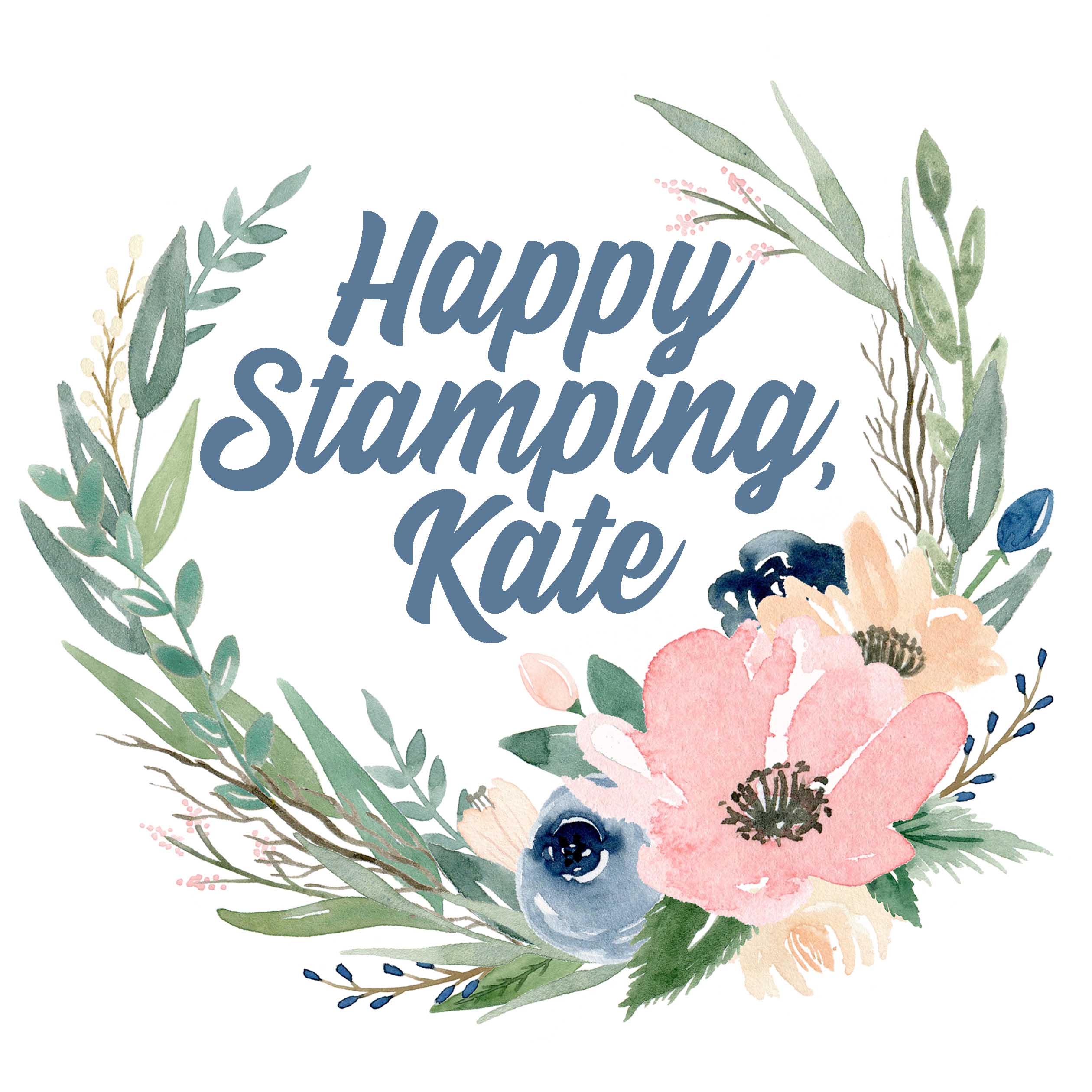 Wreath - Happy Stamping Signature