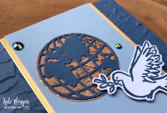 Dove of Hope &amp; World Map by Kate Morgan Stampin Up Australia 2020 f