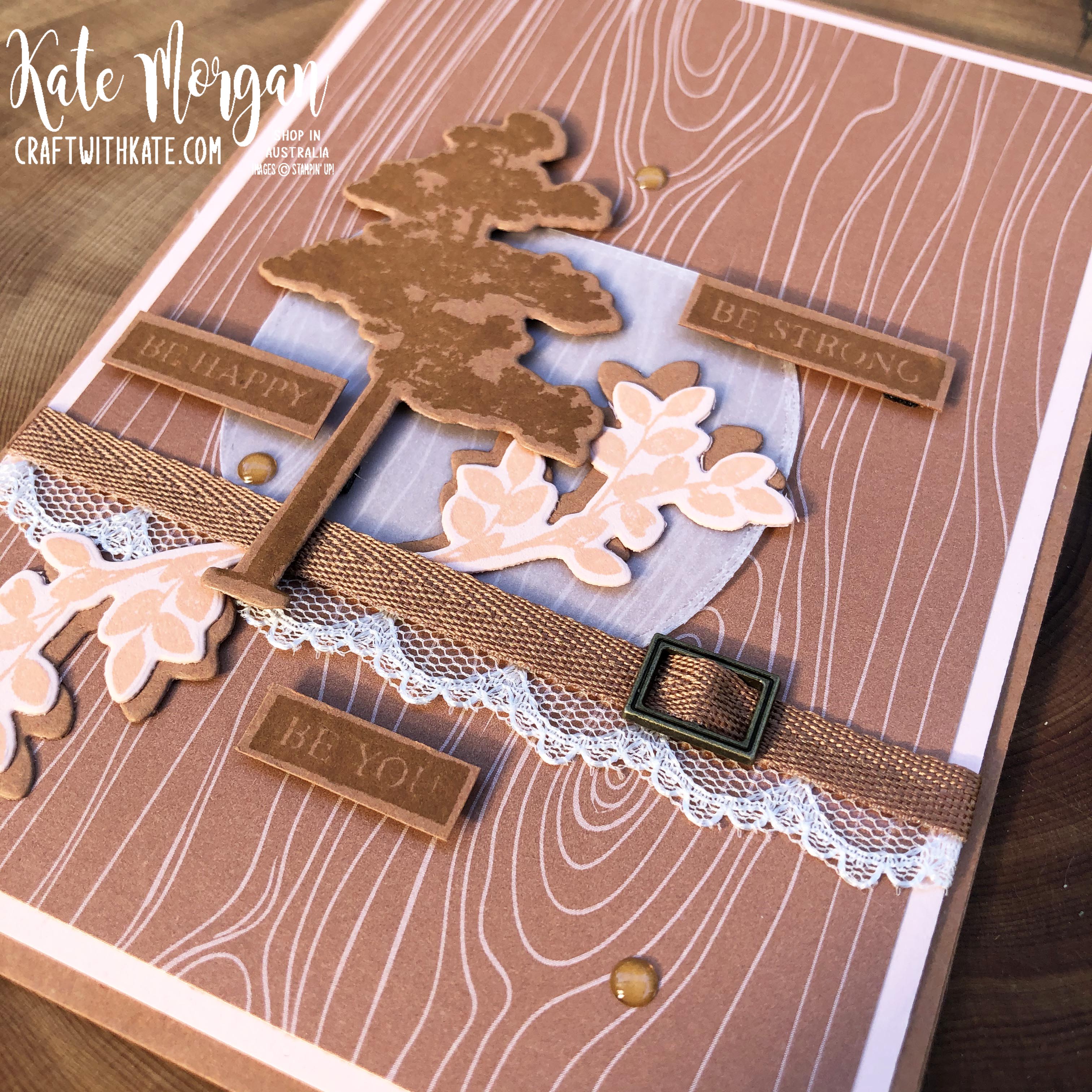 Nature's Roots by Stampin Up with Cinnamon Cider by Kate Morgan Australia 2020.