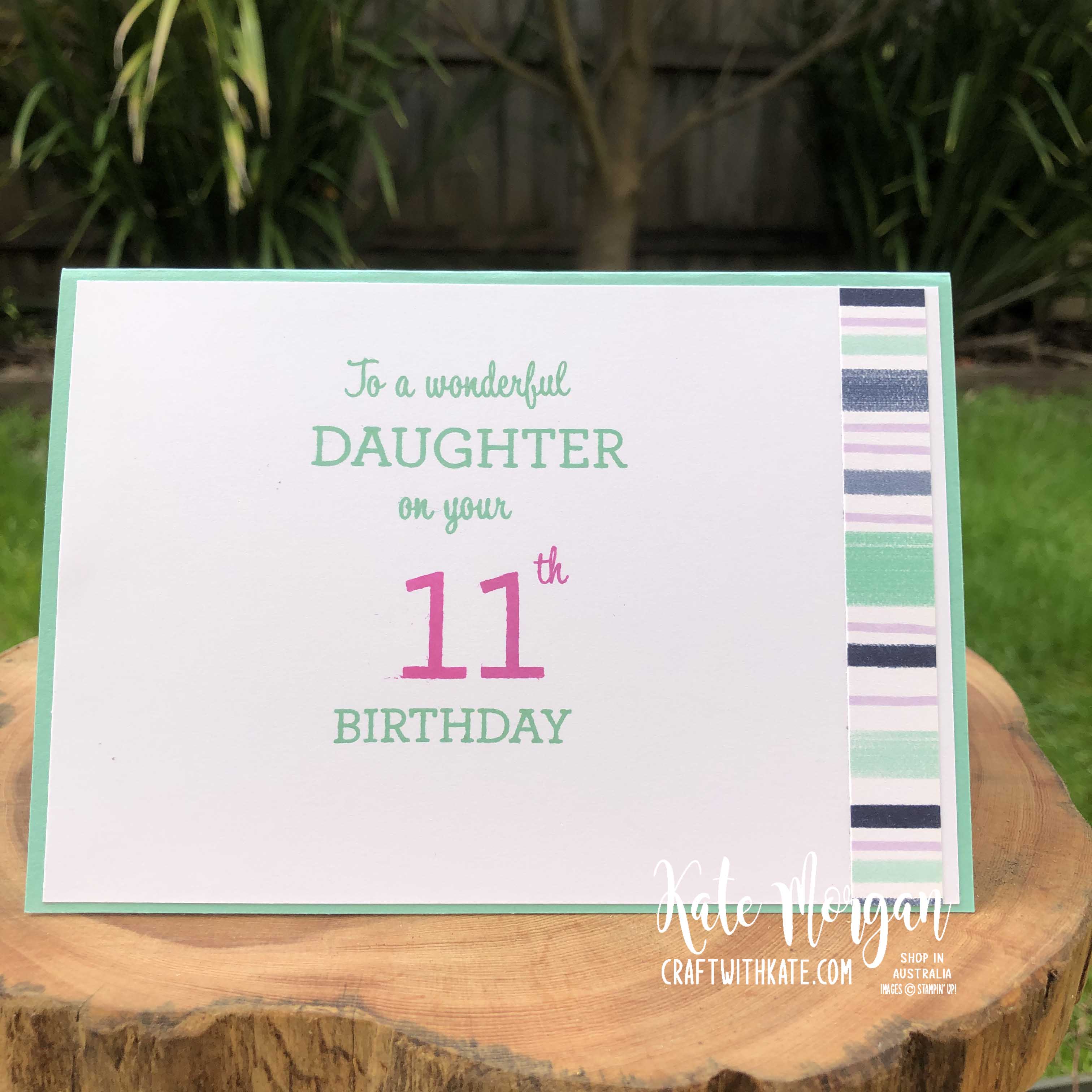 Playing with Patterns & Stitched Triangles for CCS Coastal Cabana by Kate Morgan Stampin Up Australia 2020 inside