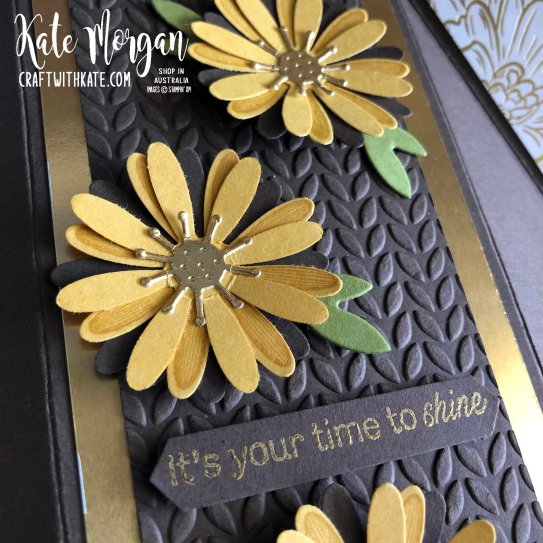 Double Fan Fold card using Stampin Ups Ornate Garden & Daisy Lane by Kate Morgan, Australia 2020