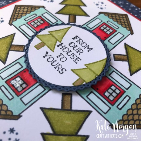 Stampin Up Coming Home & Trimming the Town DSP by Kate Morgan, Australia 2020