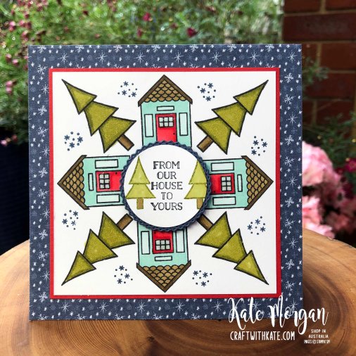 Stampin Up Coming Home & Trimming the Town DSP by Kate Morgan, Australia 2020