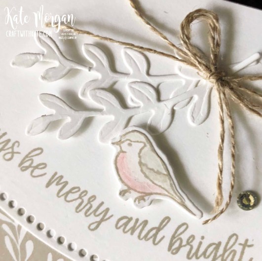 Curvy Christmas card using Stampin Ups Classic Christmas DSP by Kate Morgan Australia 2020