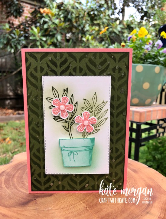 Basket of Blooms for CCS Mossy Meadow by Kate Morgan Stampin Up Australia 2020