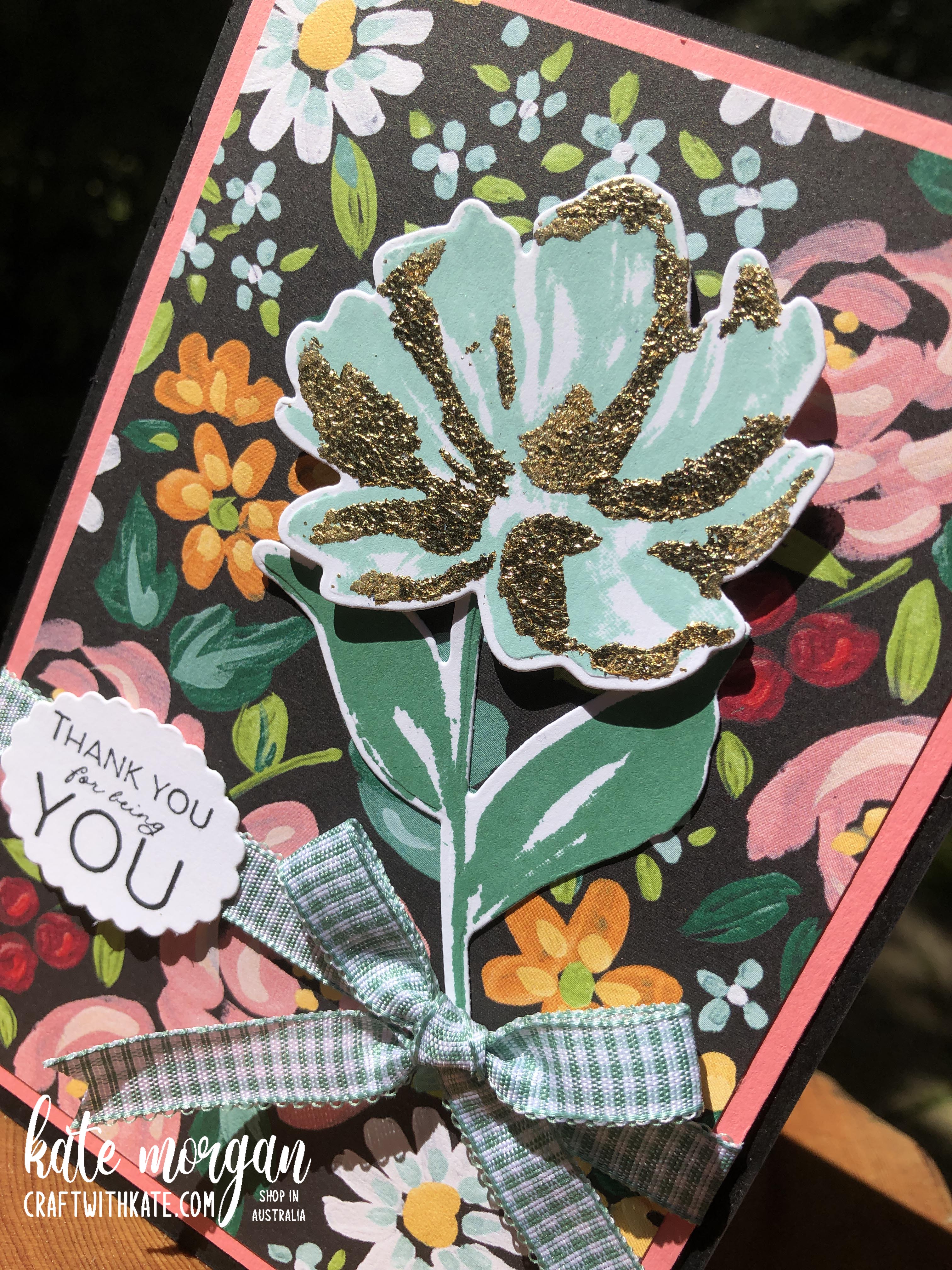 Art Gallery Bundle, Gilded Leafing and Flower &amp; Field DSP by Kate Morgan, Stampin Up Australia 2021.