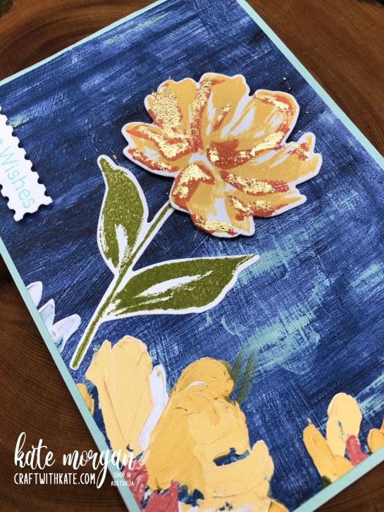 Art Gallery with Gilded Leafing by Kate Morgan, Stampin Up Australia 2021.