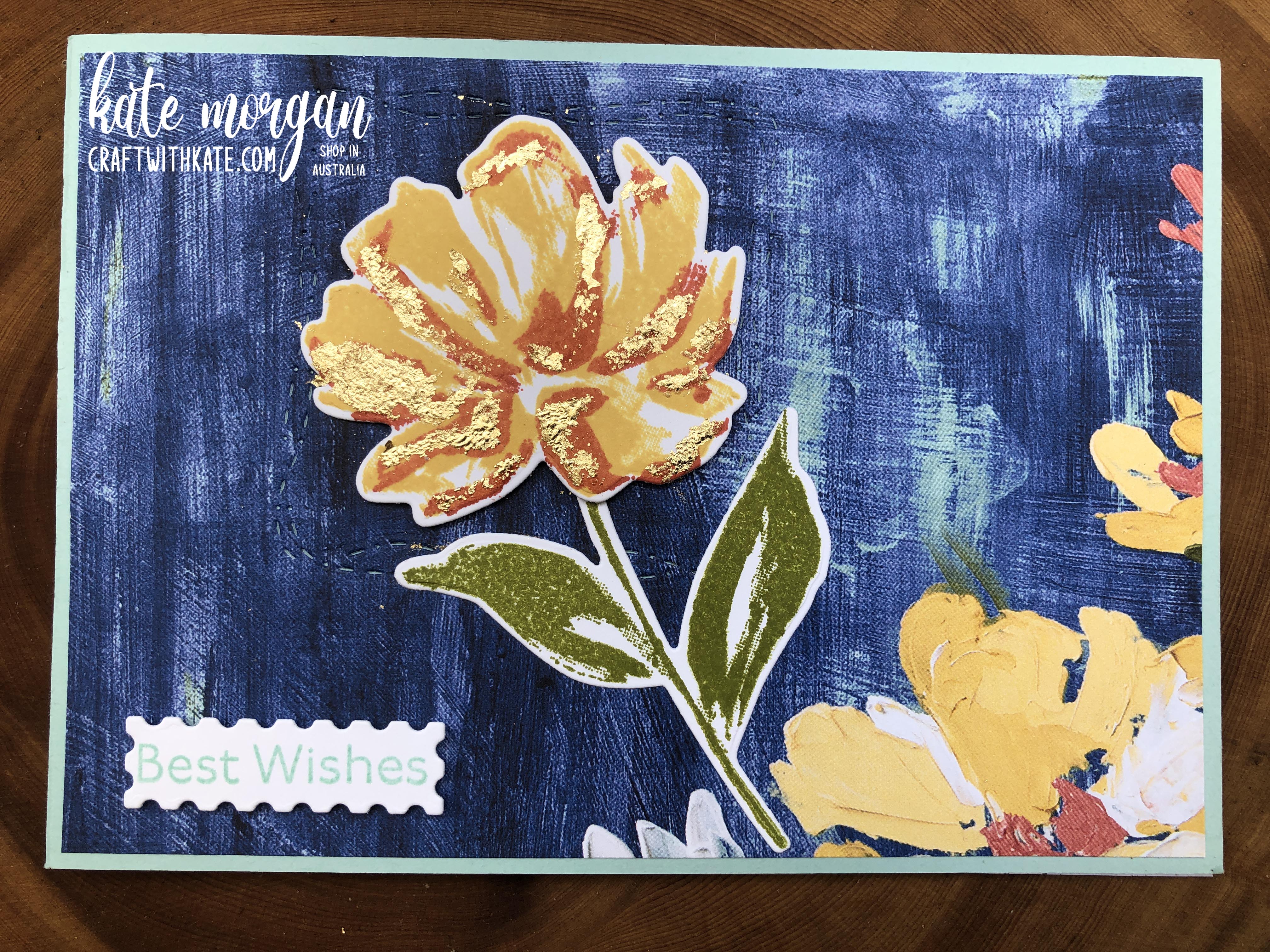 Art Gallery with Gilded Leafing by Kate Morgan Stampin Up Australia 2021