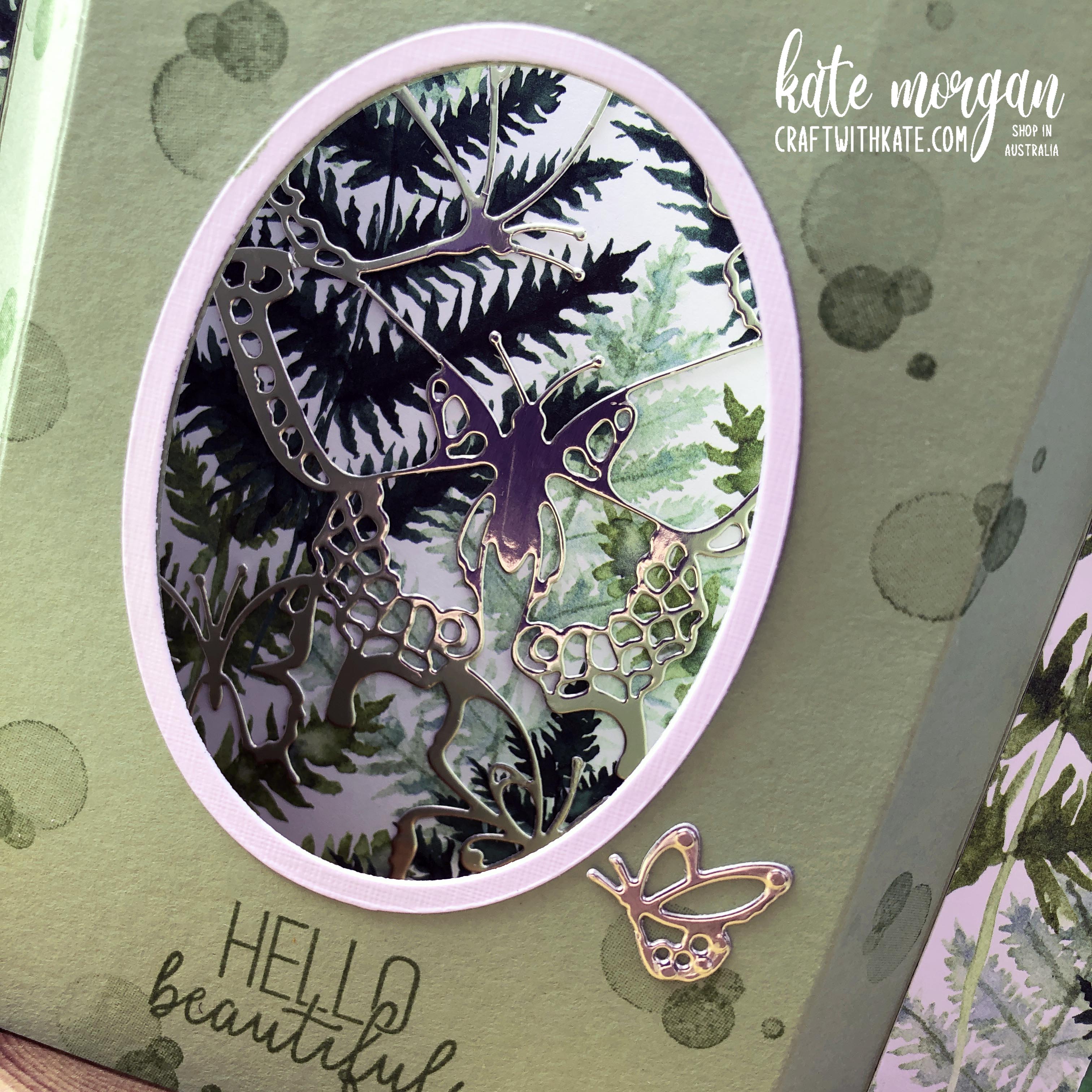 Diorama Fancy Fold card by Kate Morgan, Stampin Up Australia 2021..