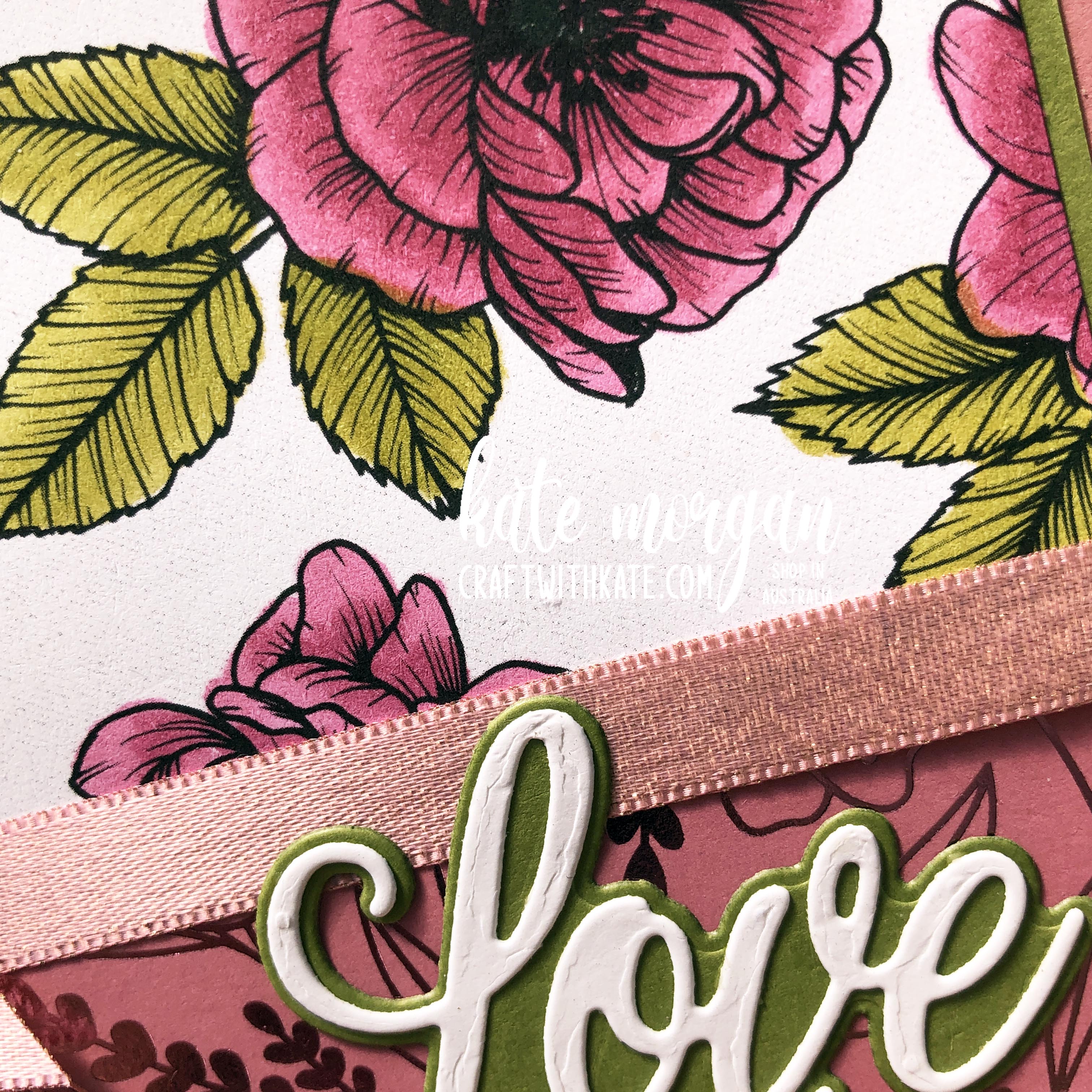 Elegant Love You Always for Old Olive Colour Creations Showcase by Kate Morgan, Stampin Up Australia 2021