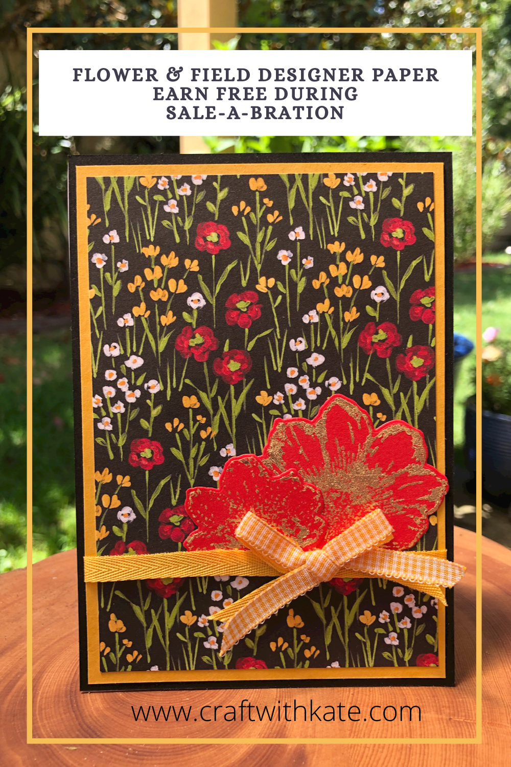 Love You Always with Flower & Field DSP by Kate Morgan, Stampin Up! Australia 2021.