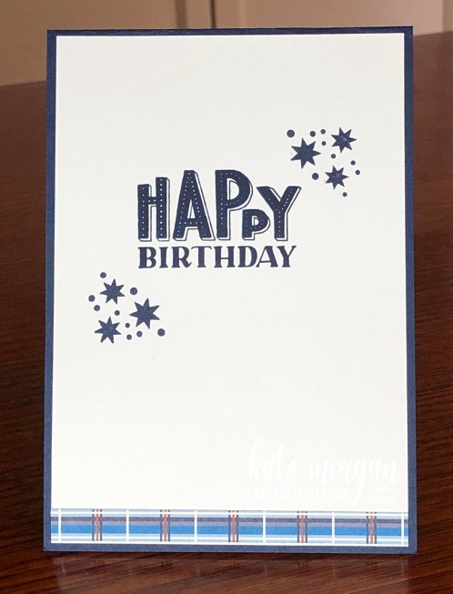 Masculine Birthday using Well Suited &amp; You are Amazing stamp set by Kate Morgan Stampin Up Australia 2021 inside