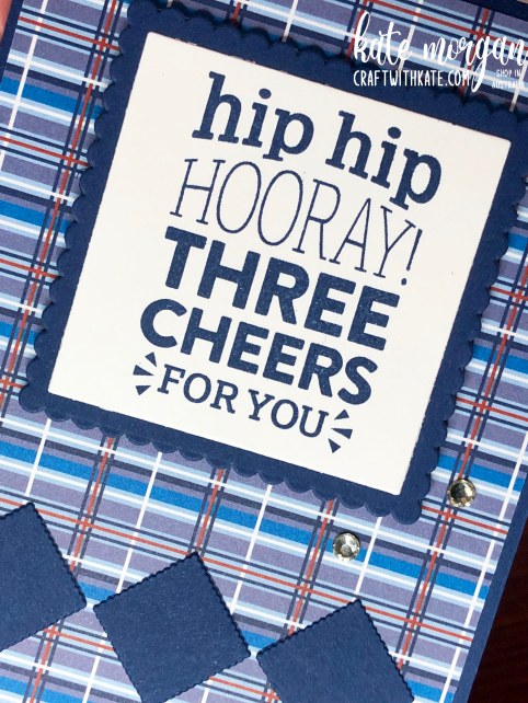 Masculine Birthday using Well Suited &amp; You are Amazing stamp set by Kate Morgan Stampin Up Australia 2021.