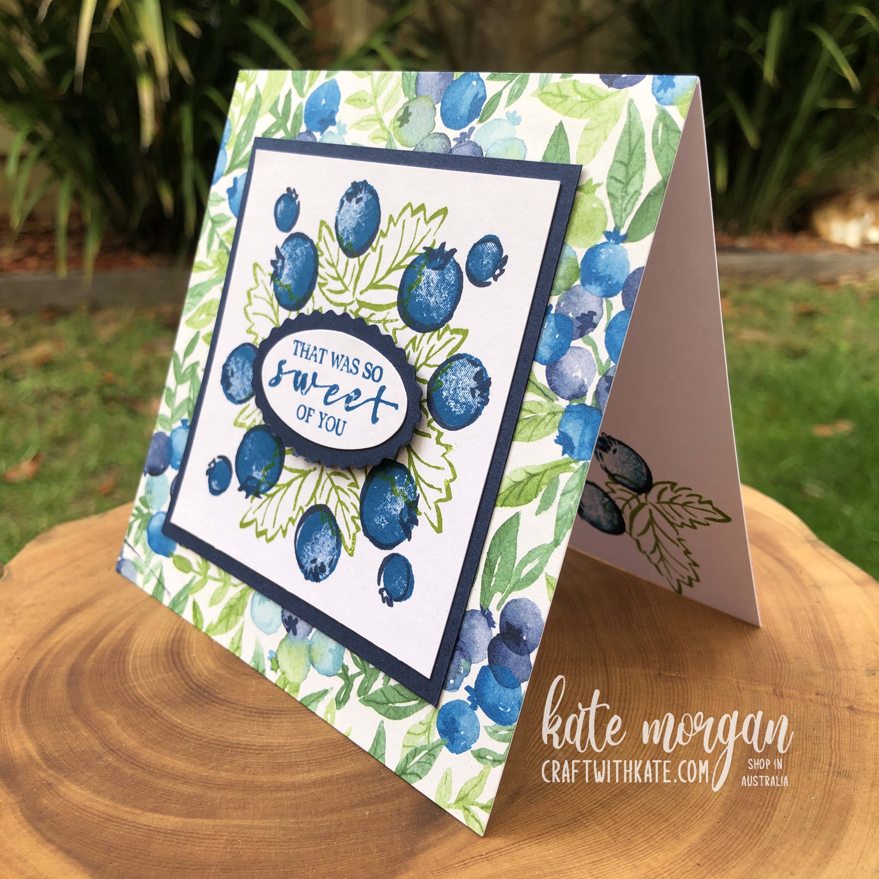 Berry Blessings Saleabration 2021 by Kate Morgan, Stampin Up Australia side