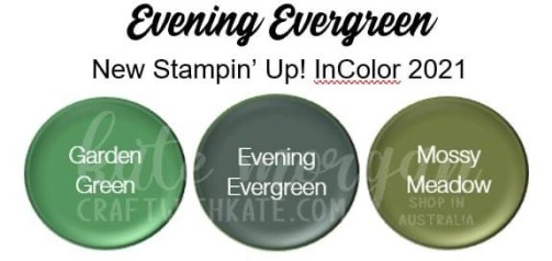Evening Evergreen 2021-2023 InColor Stampin Up