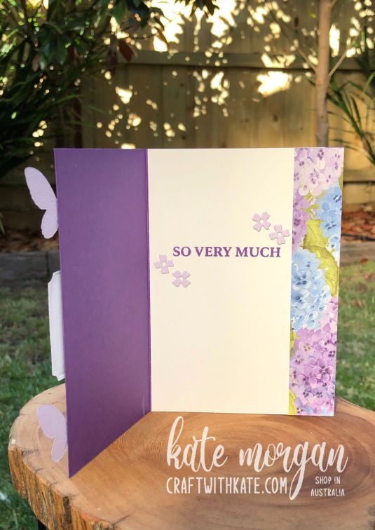 Mother's Day card using Stampin Up by Kate Morgan, Australia 2021 inside