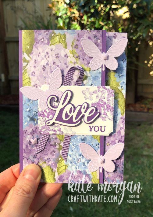 Mother's Day card using Stampin Up by Kate Morgan, Australia 2021.