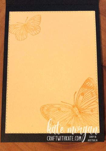Butterfly Brilliance in So Saffron, Stampin Up by Kate Morgan, Australia 2021 inside