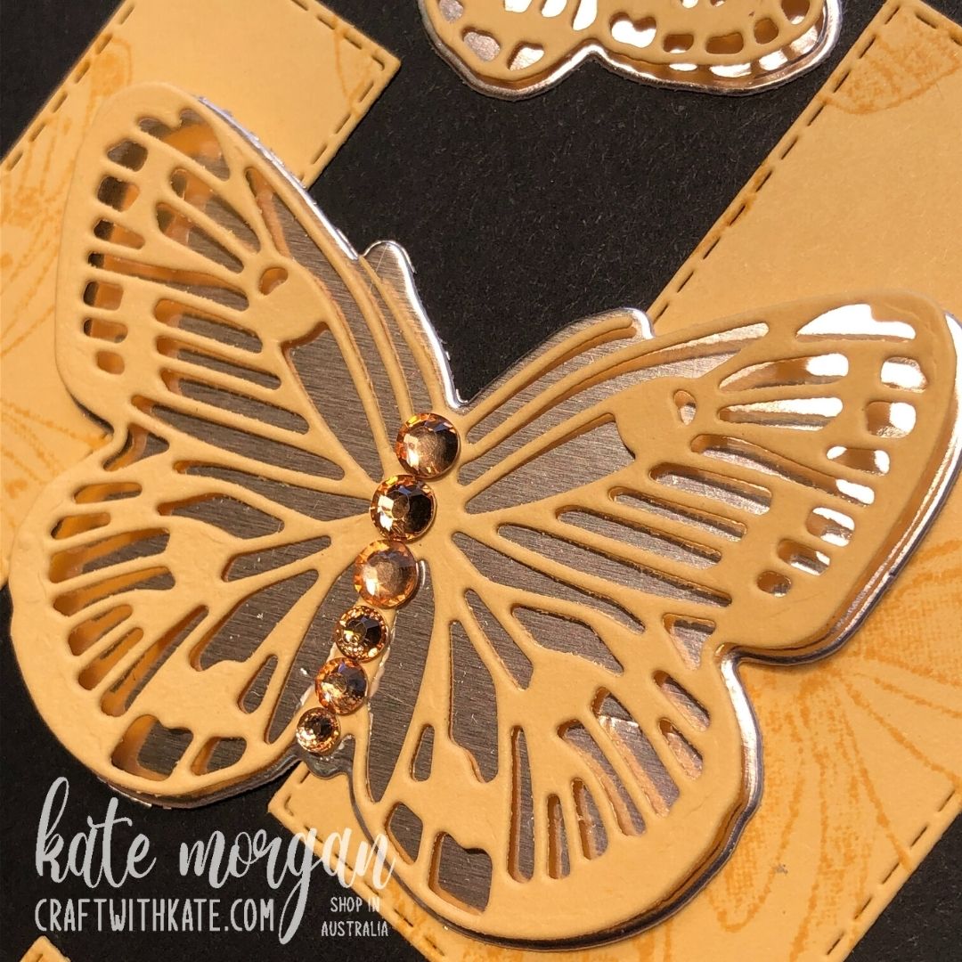 Butterfly Brilliance in So Saffron, Stampin Up by Kate Morgan, Australia 2021.