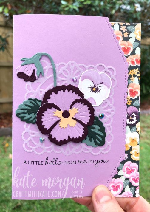 Fresh Freesia Pansy Patch &amp; Border dies by Kate Morgan Stampin Up Australia 2021