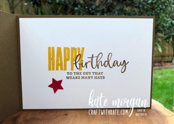 Hats Off &amp; Biggest Wish, Stampin Up by Kate Morgan, Australia 2021 Colour Creations Showcase