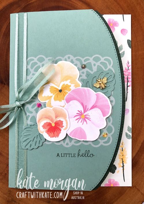 Soft Succulent Pansy Patch &amp; Border dies by Kate Morgan Stampin Up Australia 2021