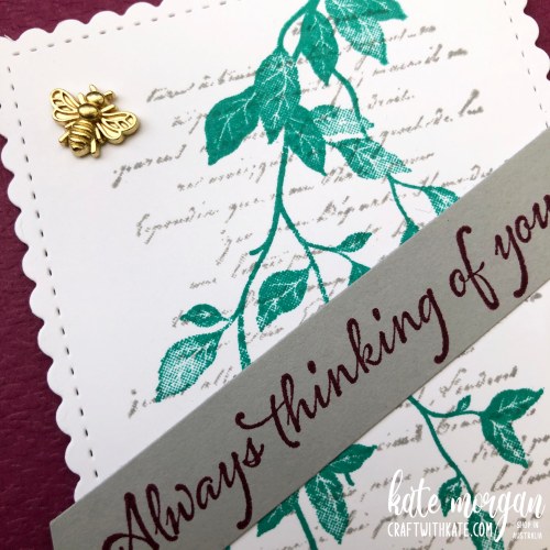 Very Versaille card by Kate Morgan Stampin Up Australia 2021 close up