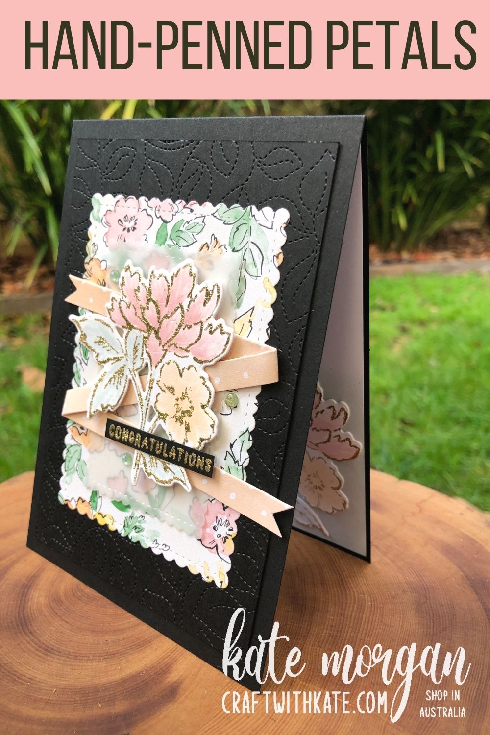 Hand-Penned Bundle for Blushing Bride CCS by Kate Morgan, Stampin Up Australia 2021 side