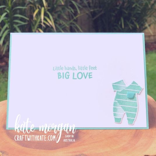 All For Baby CCS Coastal Cabana Stampin Up 2021 by Kate Morgan, Australia inside