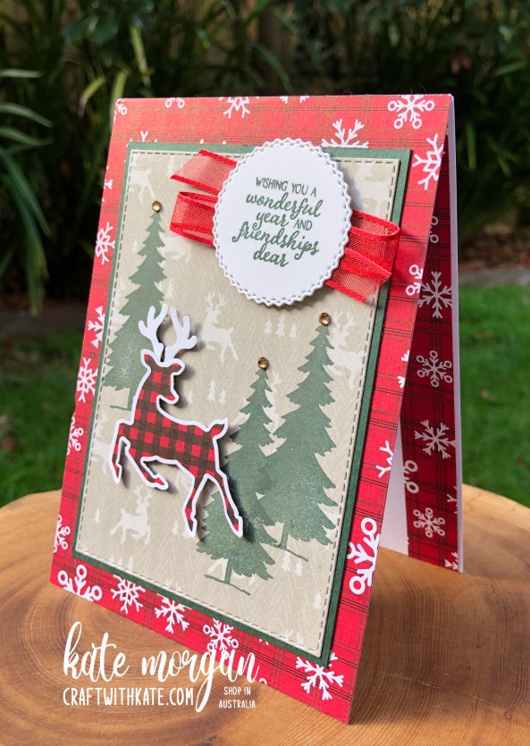 Peaceful Deer Quick Card 3 HOC by Kate Morgan, Stampin Up Australia Christmas 2021
