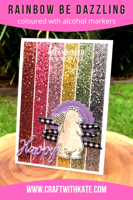 Rainbow Be Dazzling Count on Me by Kate Morgan Stampin Up Australia 2021 SAB