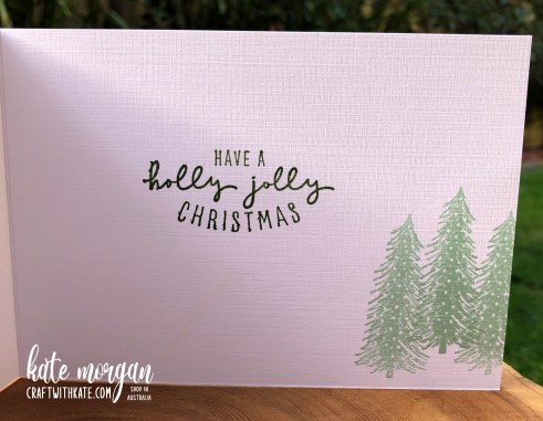 Whimsy and Wonder Christmas Card 2 HOC by Kate Morgan, Stampin Up Australia Christmas 2021 inside