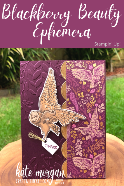 Blackberry Beauty Ephemera by Kate Morgan Stampin Up Australia 2021