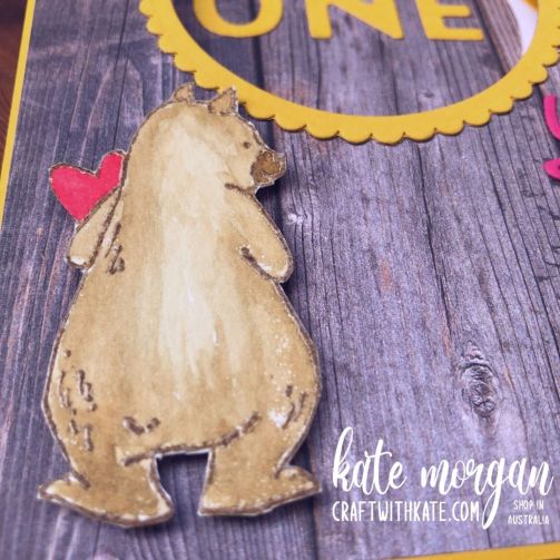 Count on Me Window Card CCS Crushed Curry Stampin Up 2021 by Kate Morgan, Australia closeup