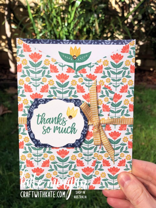 Sweet Symmetry card by Kate Morgan, Stampin Up Australia 2021