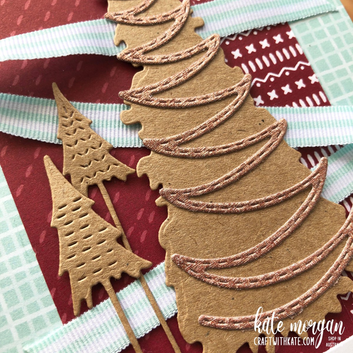 HOC Week 11 Kraft Christmas Trees Kate Independent Stampin