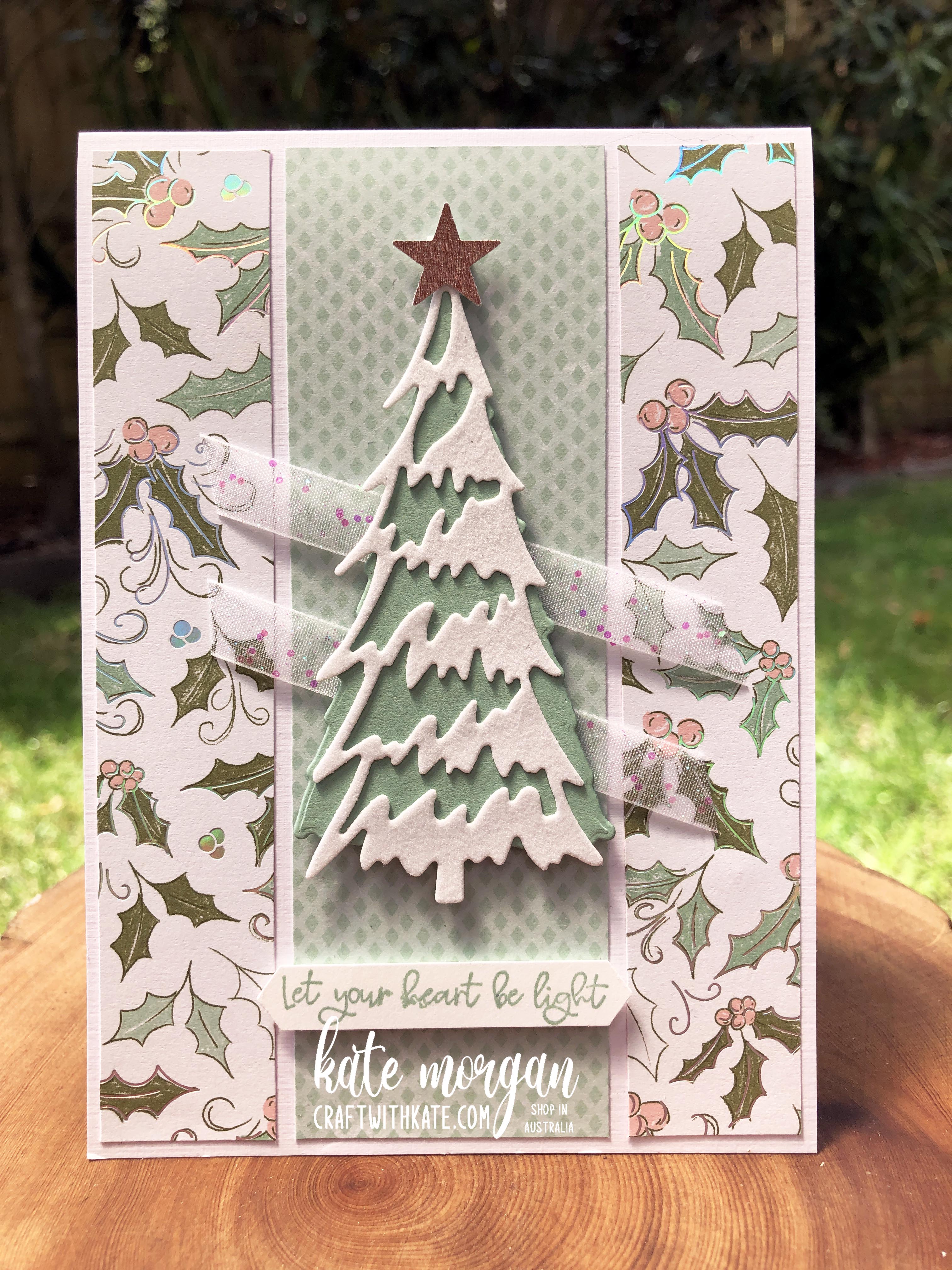 Whimsy and Wonder Christmas card 5 for Mint Macaron CCBH by Kate Morgan Stampin Up Australia 2021