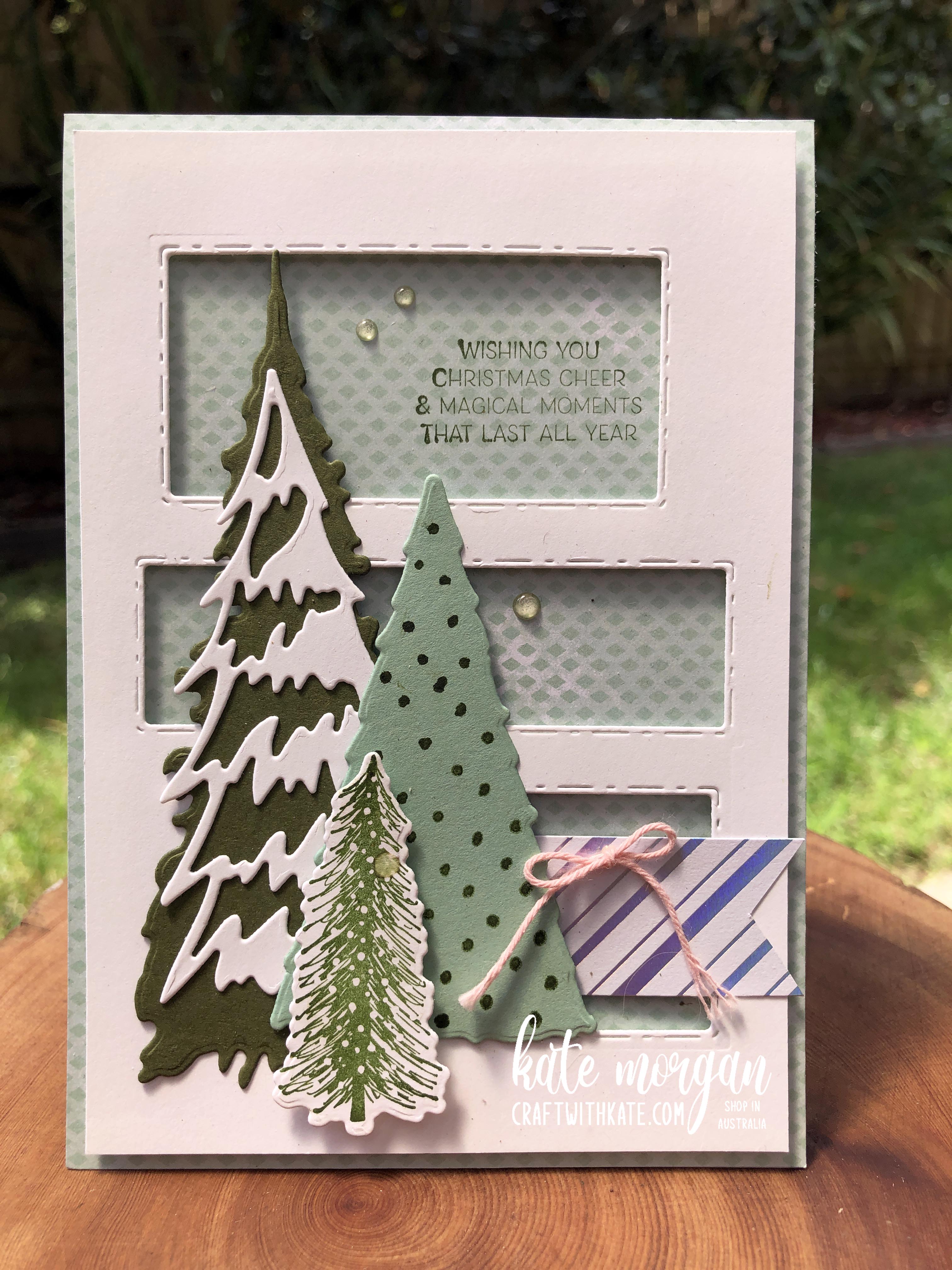 Whimsy and Wonder Christmas card 6 for Mint Macaron CCBH by Kate Morgan Stampin Up Australia 2021