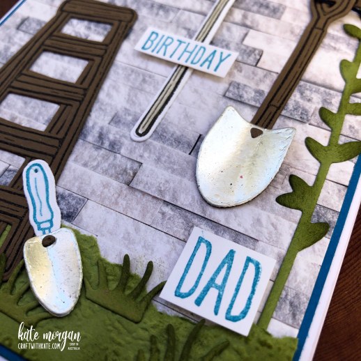 Home &amp; Garden masculine birthday card for Pacific Point CCBH by Kate Morgan, Stampin Up Auatralia 2022.