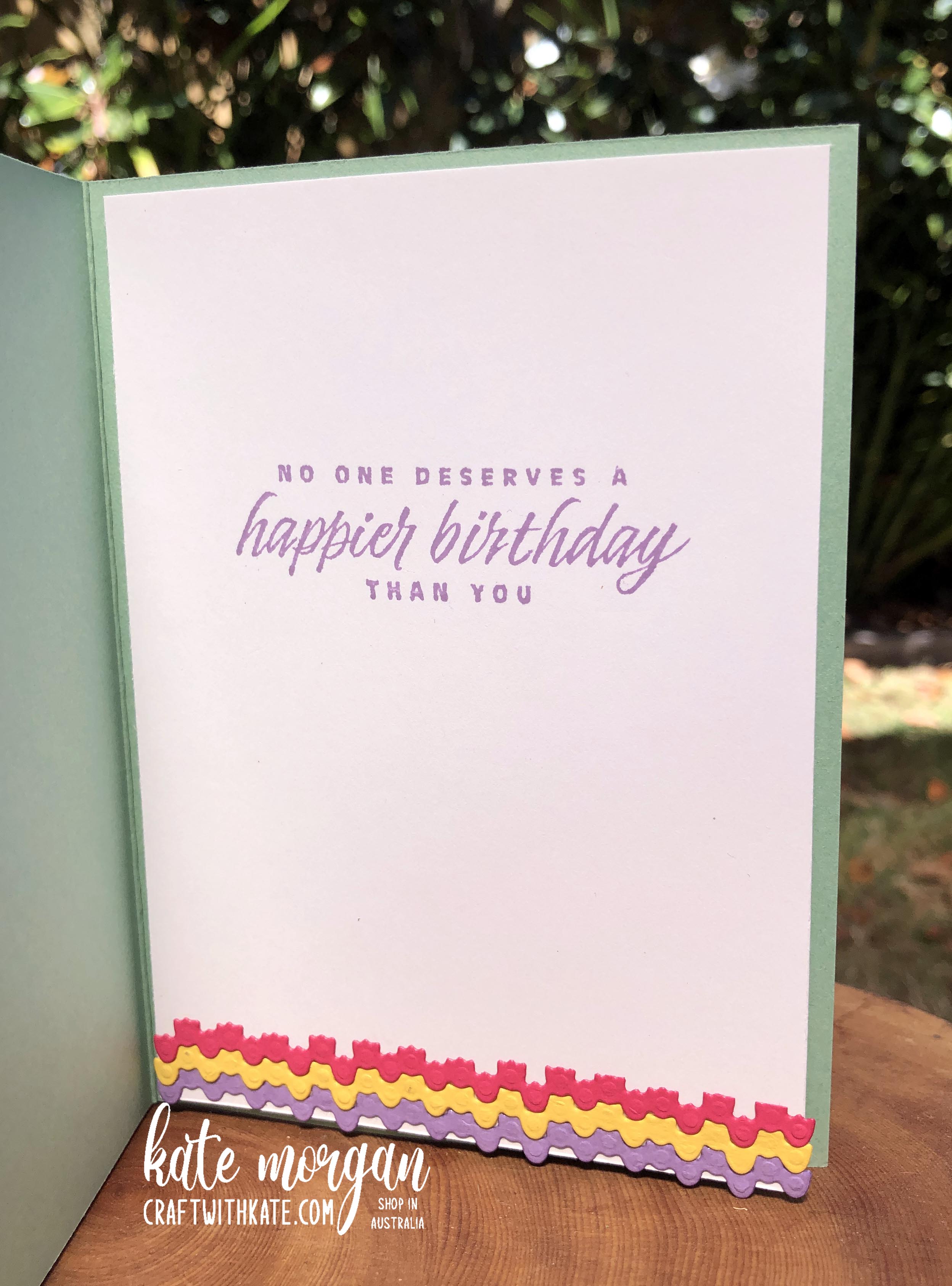 Tulip Fields with windmill by Kate Morgan, Stampin Up Australia JJMini2022 inside